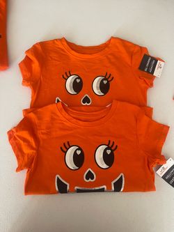 Kids Halloween Pumpkin Graphic Tee