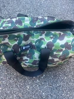 BAPE Green Camo Duffle Bag