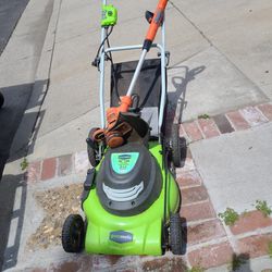 Electric lawn mower and edger