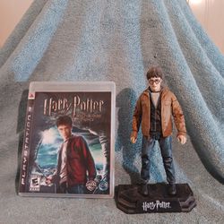 McFarland Toys Harry Potter "Wizarding World 7" Figurine With Stand & Harry Potter And The Half-Blood Prince  Ps3 Video Game 