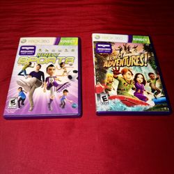 Xbox 360 Kinect Adventures & Kinect Sports (NOT FREE. READ DESCRIPTION) 