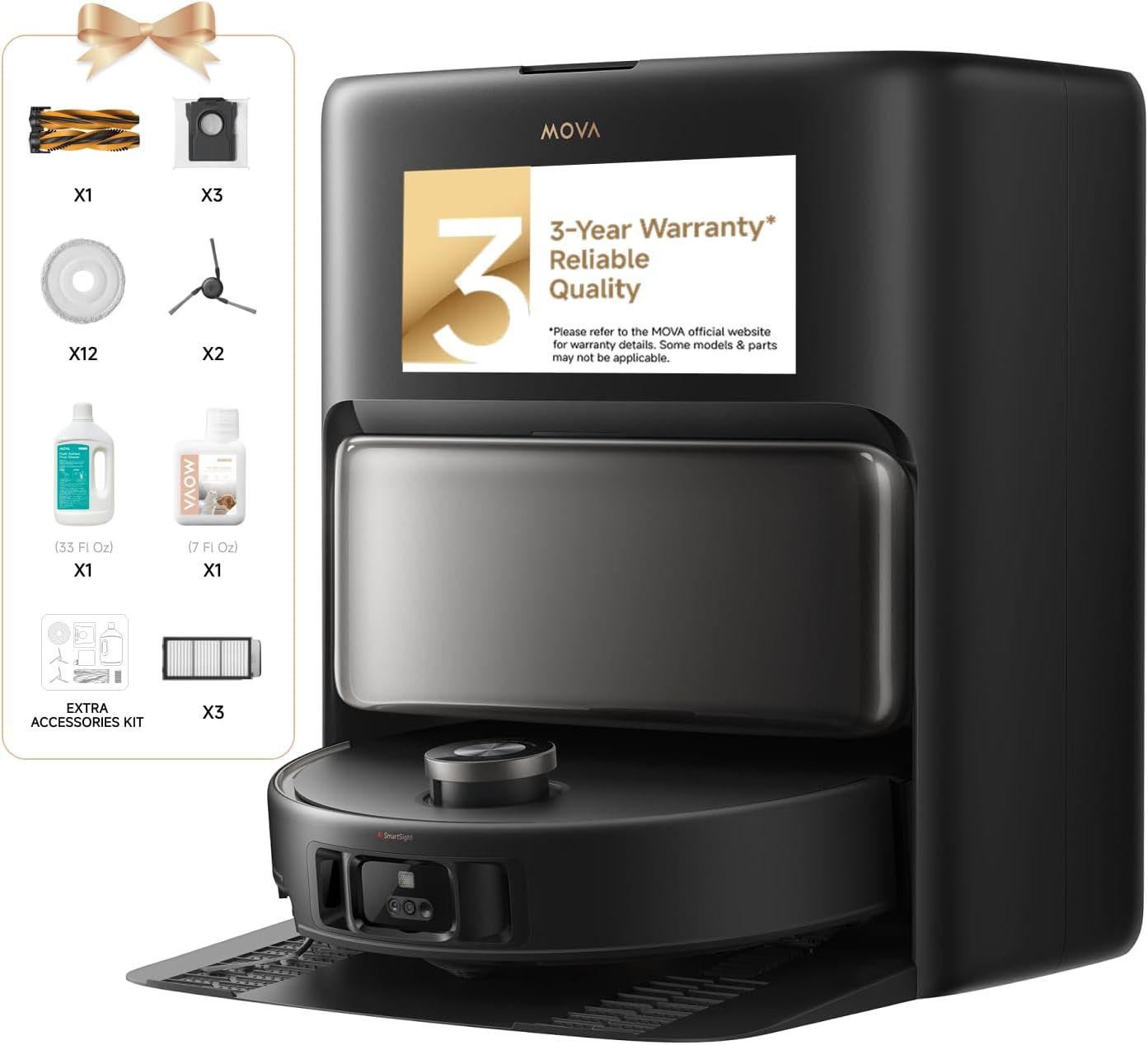 Mova V50 Ultra Complete Robot Vacuum and Mop Self-Cleaning,