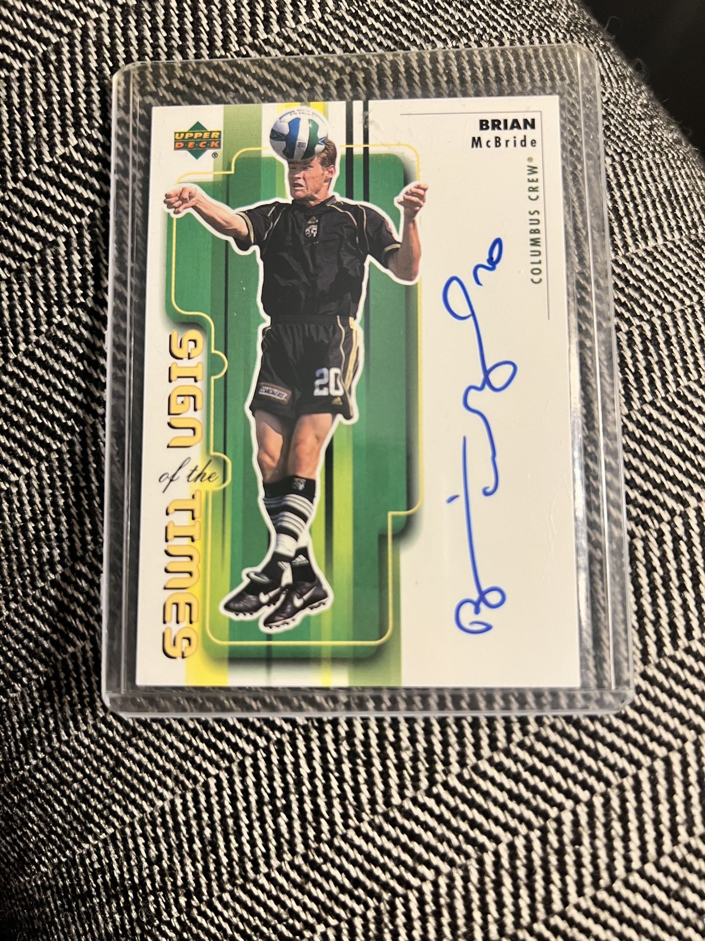 Brian McBride 2000 Upper Deck MLS Sign of the Times Columbus Crew Autographed US