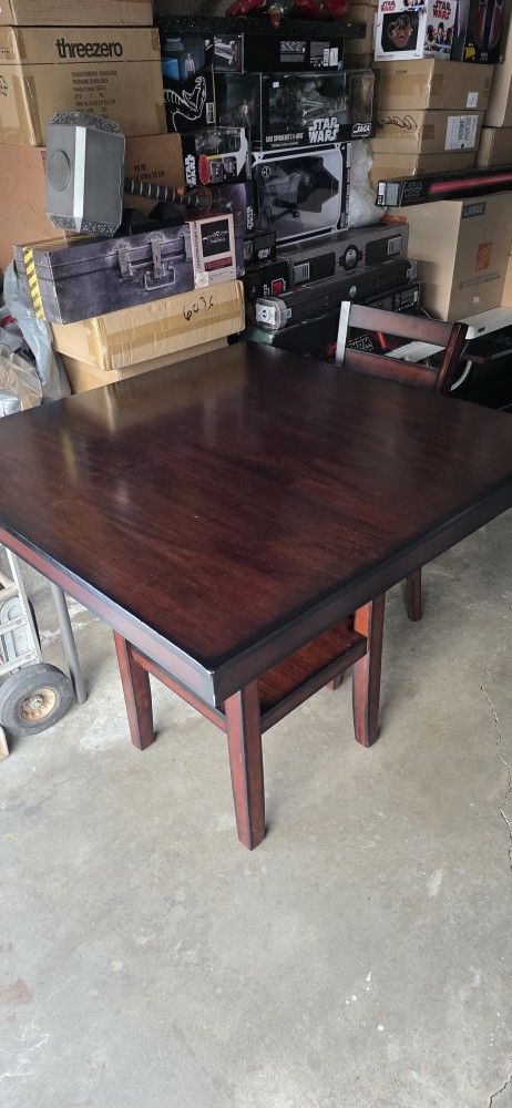 Pub Style Dining Table with 4 Chairs