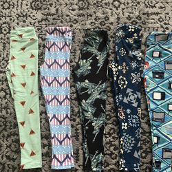 5 NWT Small/Medium Lularoe Kids Leggings