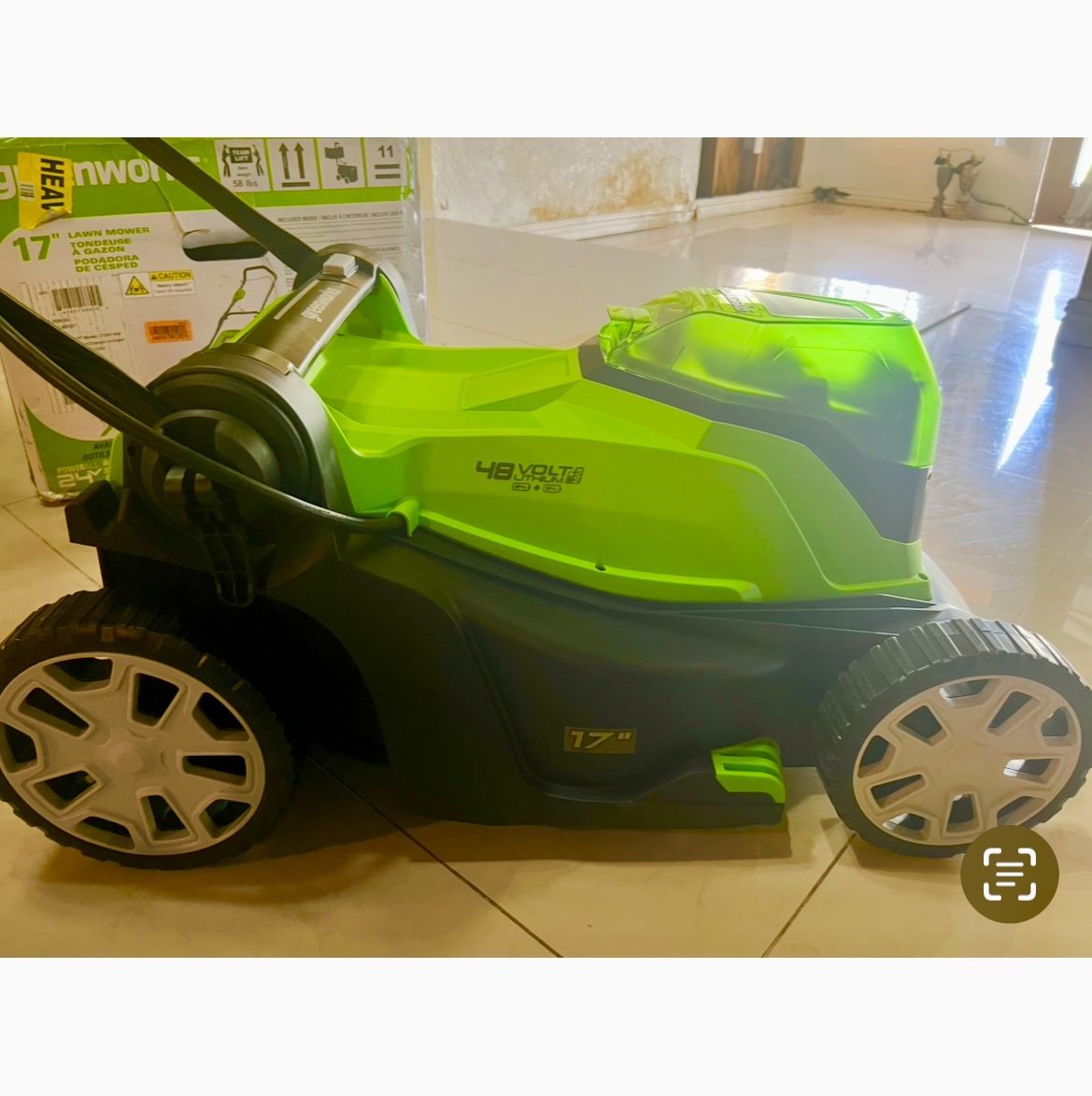 Greenworks Battery Lawnmower