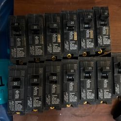 Single pole 20 breakers