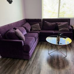 Plum couch 