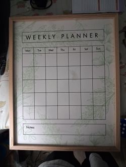 Weekly Planner Dry-Erase Board