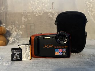 Fujifilm Finepix XP90 16.4MP Waterproof Digital Camera - Orange