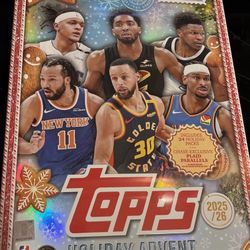 🎄NEW SEALED 2025-26 Topps NBA Basketball Holiday Advent Calendar IN HAND NOW🎄