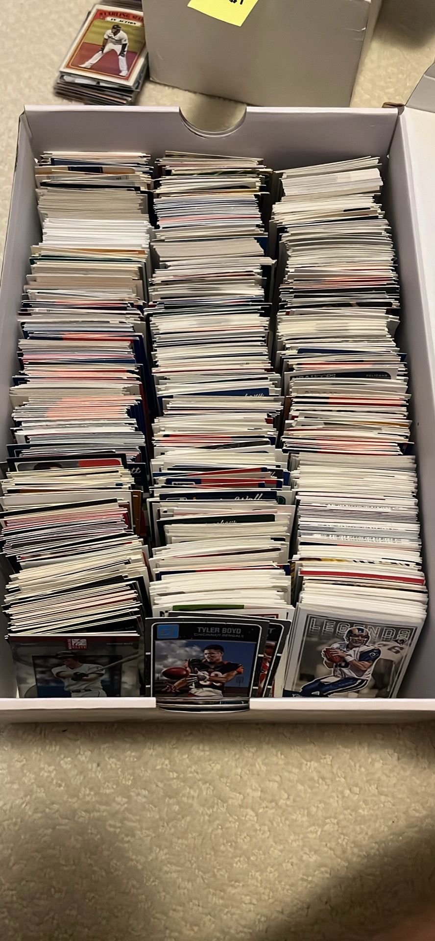 Shoebox Of Sports Cards