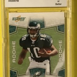 2008 Score Desean Jackson Rookie #369 BCCG 10 RC Eagles / Rams NFL Graded Mint