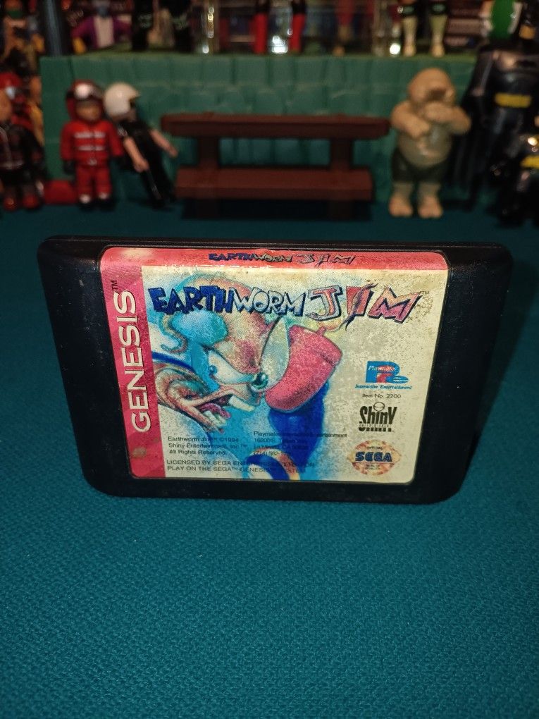 Sega Genesis Game "Earthworm Jim" ( Vintage 1994 )