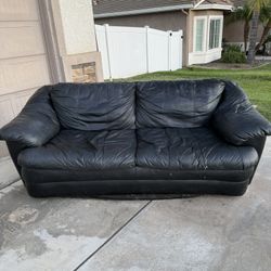 Black Leather Couch