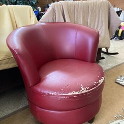 Two Barrel Swivel Chairs 