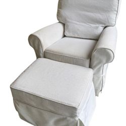 Pottery Barn Glide Rocker And Ottoman