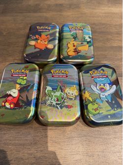 5 Collectible Pokemon Mini Tins