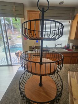3 tier fruit basket