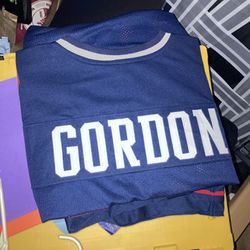 Signed J. Gordan Patriots Jersey XL