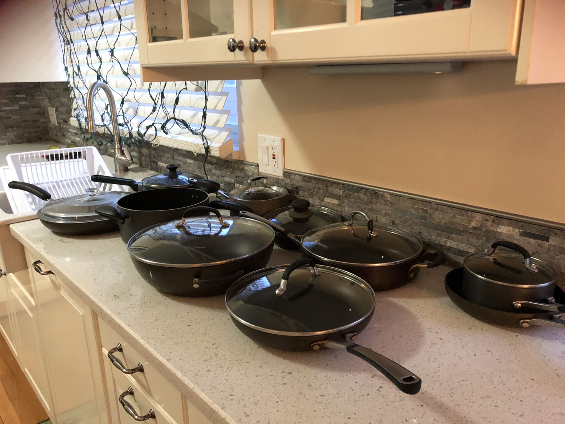 Kitchenware pots, pans, dishes, cups, bowls