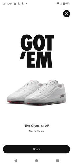 Nike Cryoshot VAA Off white Sz 12