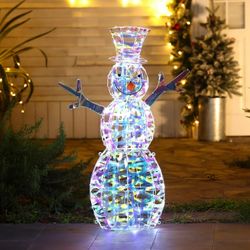 Magical Snowman Lighted LED Winter Holiday Yard Decoration