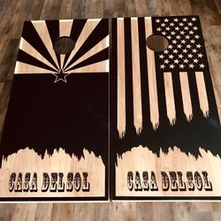 Custom Made Cornhole Boards        By Rob The  Wood Working Guy 