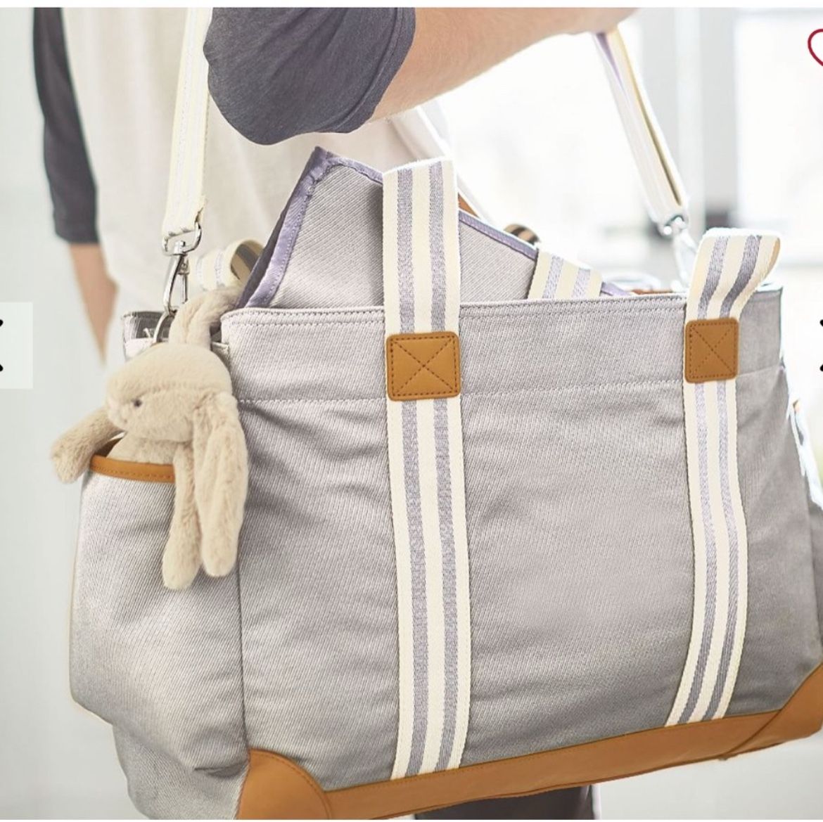Pottery barn, diaper bag