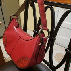 Leather Red Purse 