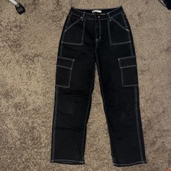 Junior Womens Black Cargos