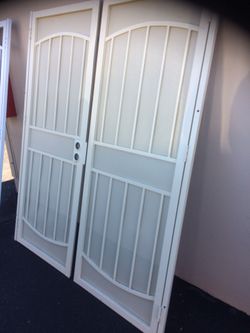 Double set security doors
