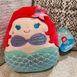 Disney Ariel The Little Mermaid Squishmallow 8” Plush