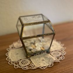 Brass / Glass Trinket Box
