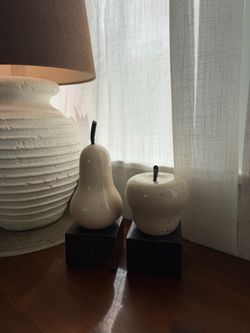 Bed, Bath & Beyond Ceramic Fruit Figurines Set of 2