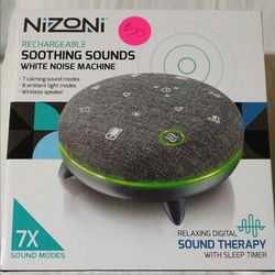New rechargeable wireless speaker and soothing sounds white noise machine