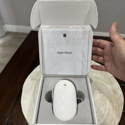 Apple Mighty Mouse Wired USB Optical Mouse White Model A1152 MB112LL/B with Box
