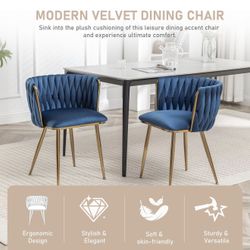 Velvet Dining Chairs set of 2