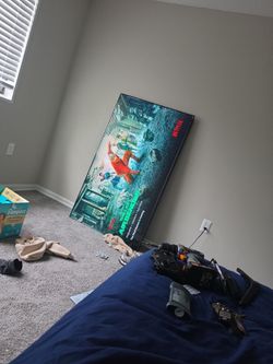 55 vizio, with remote, and legs