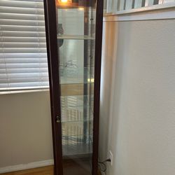 Two China Cabinets Shelf With Lights