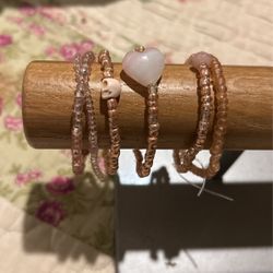 Skull, Heart Mix Bracelet Set