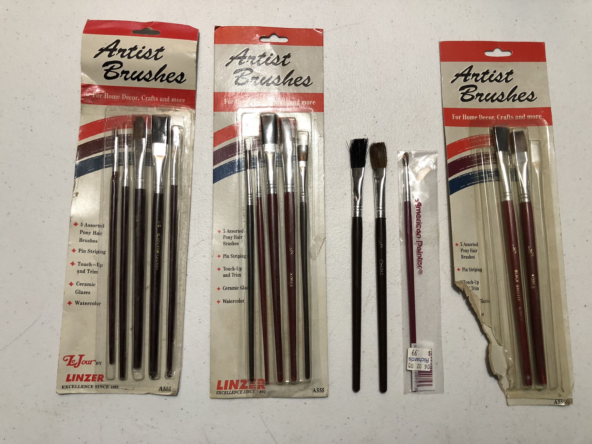 Artist Paint Brushes 15 Total 