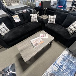 Black Sofa & Loveseat 🖤👀