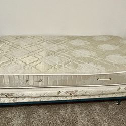 Twin size mattress and boxspring
