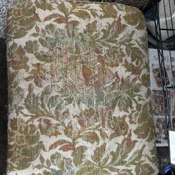 Vintage Floral Ottoman