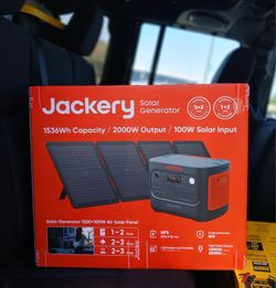 *New* Jackery Explorer 2000w Solar Generator with 100w Solar Panel ($1000 MSRP)