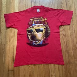 Vintage DISNEY HONEY I SHRUNK THE KIDS AUDIENCE T-Shirt Size LARGE - RED - USA