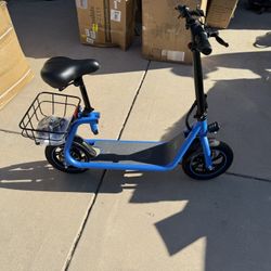 Gyroor Electric Scooter With Seat, 450W Powerful Motor Up To 20 Miles Range, Foldable Scooter For Adult Max Speed 15.5Mph, Commuter Electric Scooter W