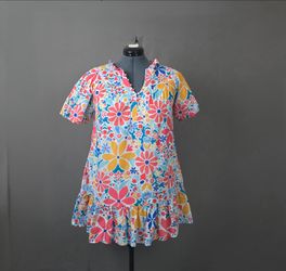 Fate Start Day Floral Dress Women’s M White Multi Casual Summer