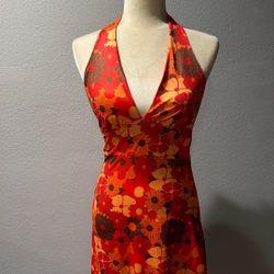 Seventies Style Dress Adult Small